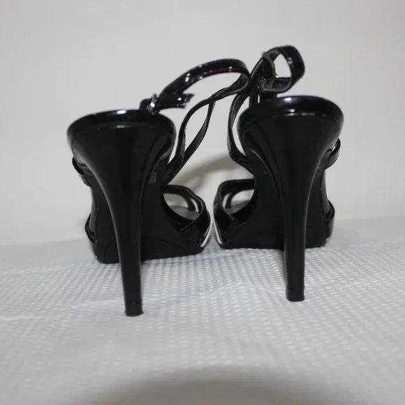 🖤 Fioni Black White Patent Stiletto Heels Size 7 - Picture 6 of 11